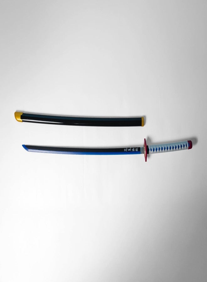 Offo سيف كاتانا نيون LED من أنمي قاتل الشياطين، غيو توميوكا - سيف أنمي مضيء بالحجم الطبيعي بطول 100 سم، مثالي للعب الأدوار، والعرض، والتدريب | هدية أنيقة للمعجبين، والأطفال، والمراهقين، وهواة الجمع - Image 5